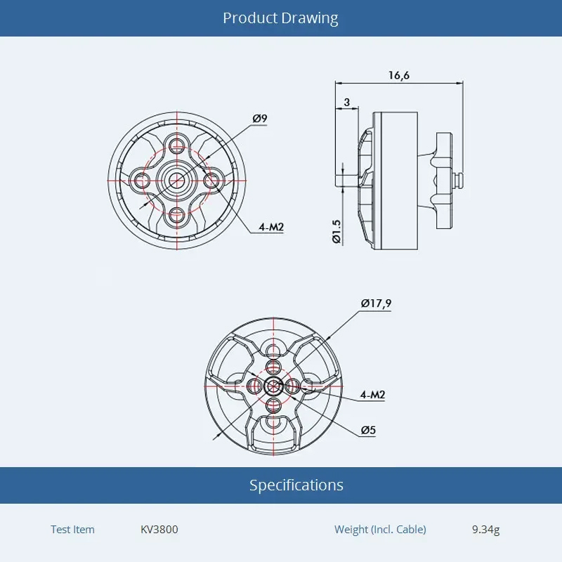 T-motor F1404 1404 2900 3800 4 - Walksnail Avatar Hd Goggles X avis et prix